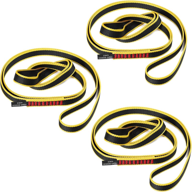 VFKENA 20MM Nylon Climbing Sling Runner 23KN CE2008/EN566 Rock Climbing Webbing Straps for Rock Climbing, Rappelling, Swing, Yoga Hammock etc - Image 1